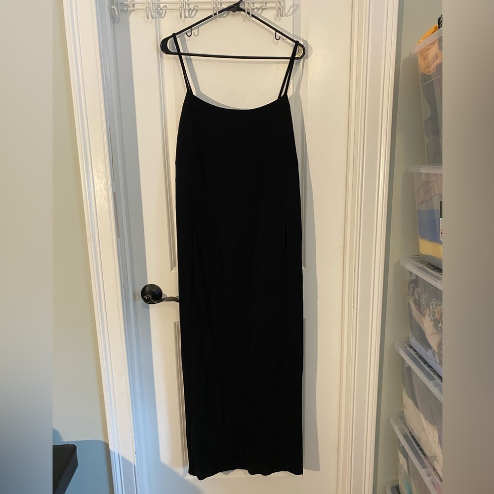 J. Jill Black Maxi Slip Dress